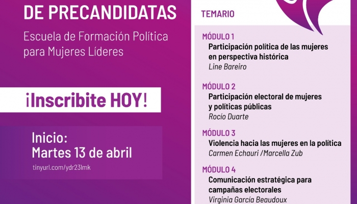 Presentan segunda ronda de CapacitaciÃ³n a Precandidatas de las Municipales 2021